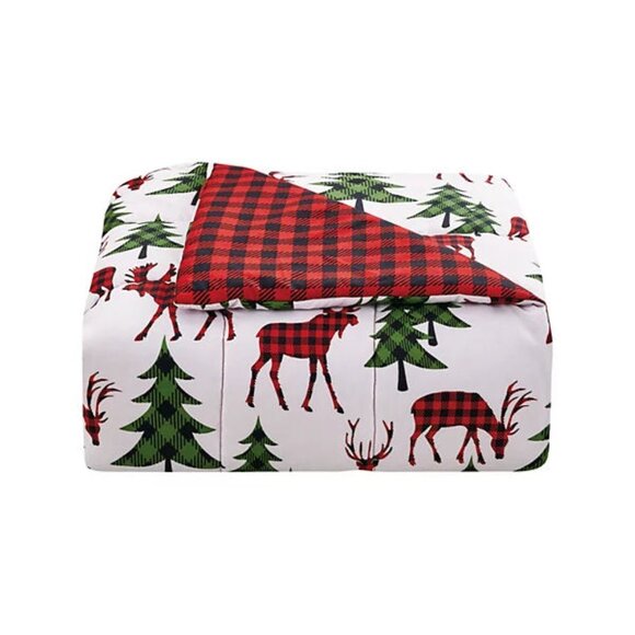 Sunham Plaid Deer Reversible 3-Pc. Comforter Sets NIP - Picture 2 of 9